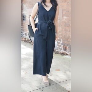 Everlane GoWeave Black Jumpsuit